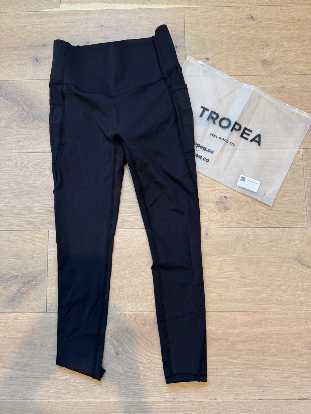 Tropea Black High-Waist Leggings for Women